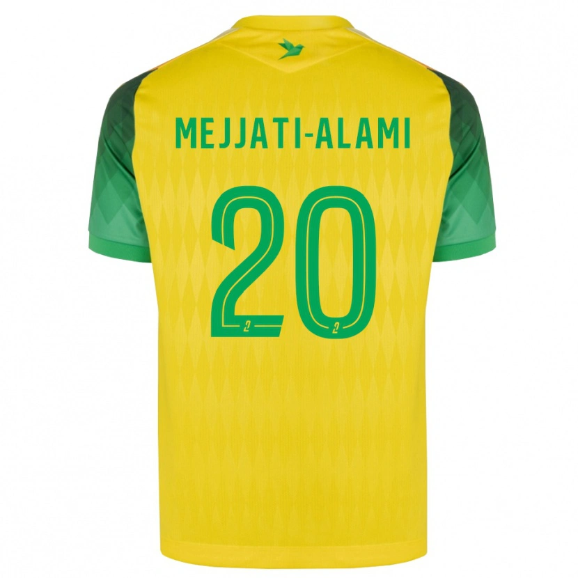 DanxenメンズMaxime Mejjati-Alami#20黄 緑 赤ホームシャツ2026/27ジャージーユニフォーム