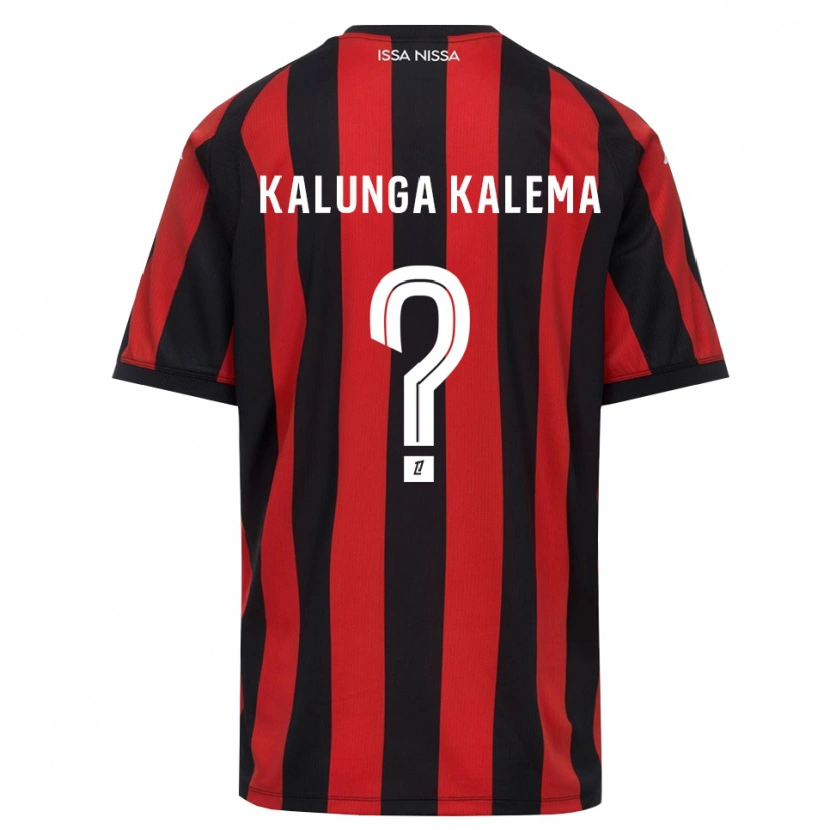 DanxenメンズKevin Kalunga Kalema#0赤 黒 白ホームシャツ2026/27ジャージーユニフォーム