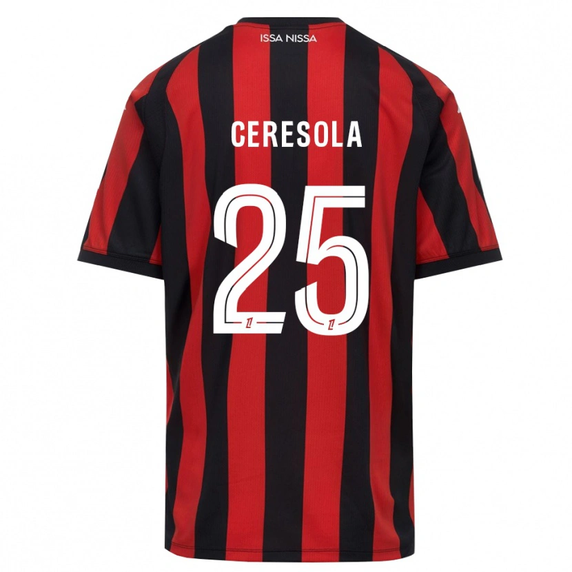 DanxenメンズManon Ceresola#25赤 黒 白ホームシャツ2026/27ジャージーユニフォーム