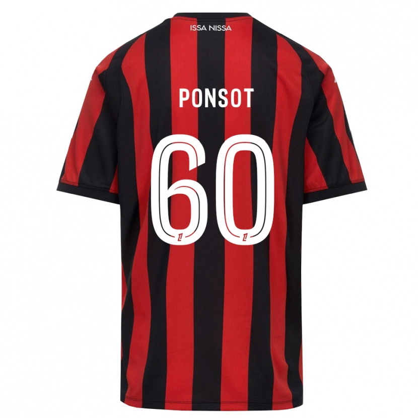 DanxenメンズMartin Ponsot#60赤 黒 白ホームシャツ2026/27ジャージーユニフォーム