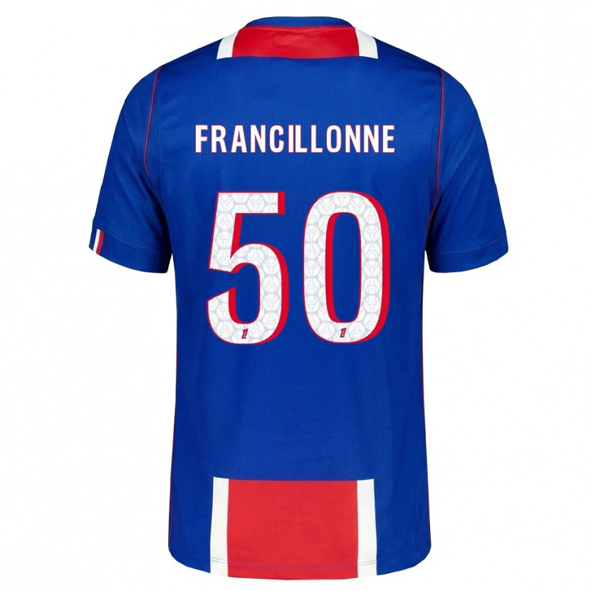 DanxenメンズBryan Francillonne#50赤 白 青ホームシャツ2026/27ジャージーユニフォーム