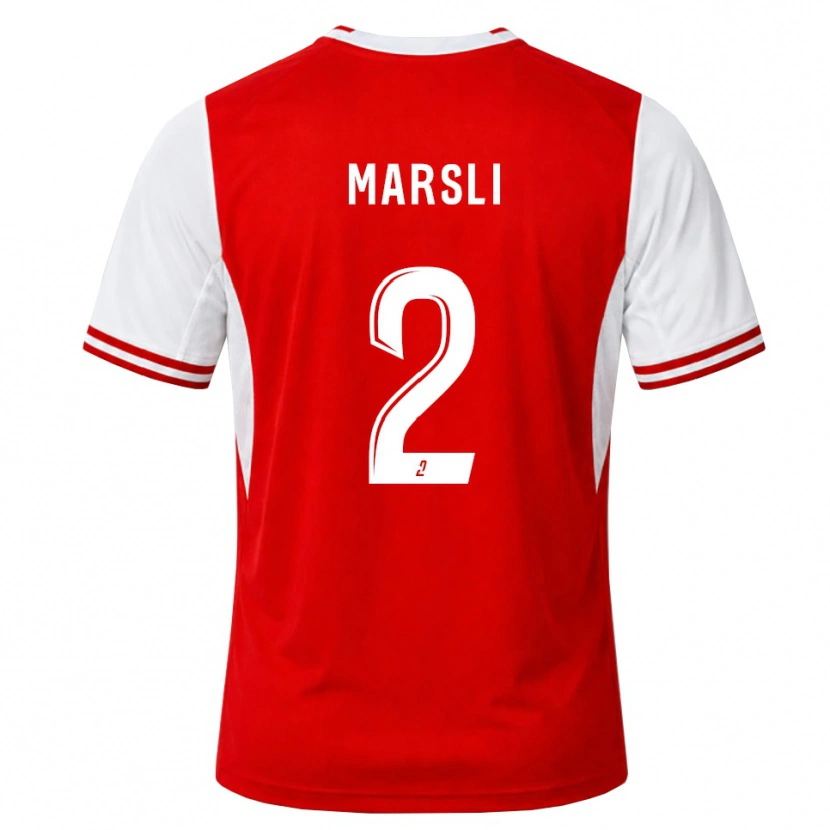 DanxenメンズAdam Marsli#2赤 白ホームシャツ2026/27ジャージーユニフォーム