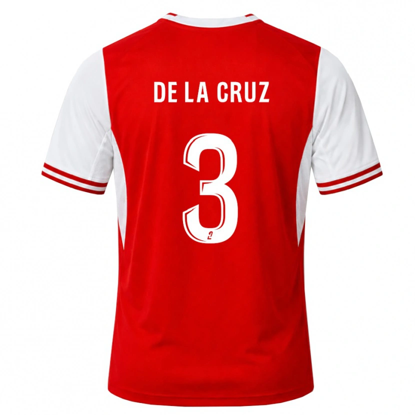 DanxenメンズMaiky De La Cruz#3赤 白ホームシャツ2026/27ジャージーユニフォーム