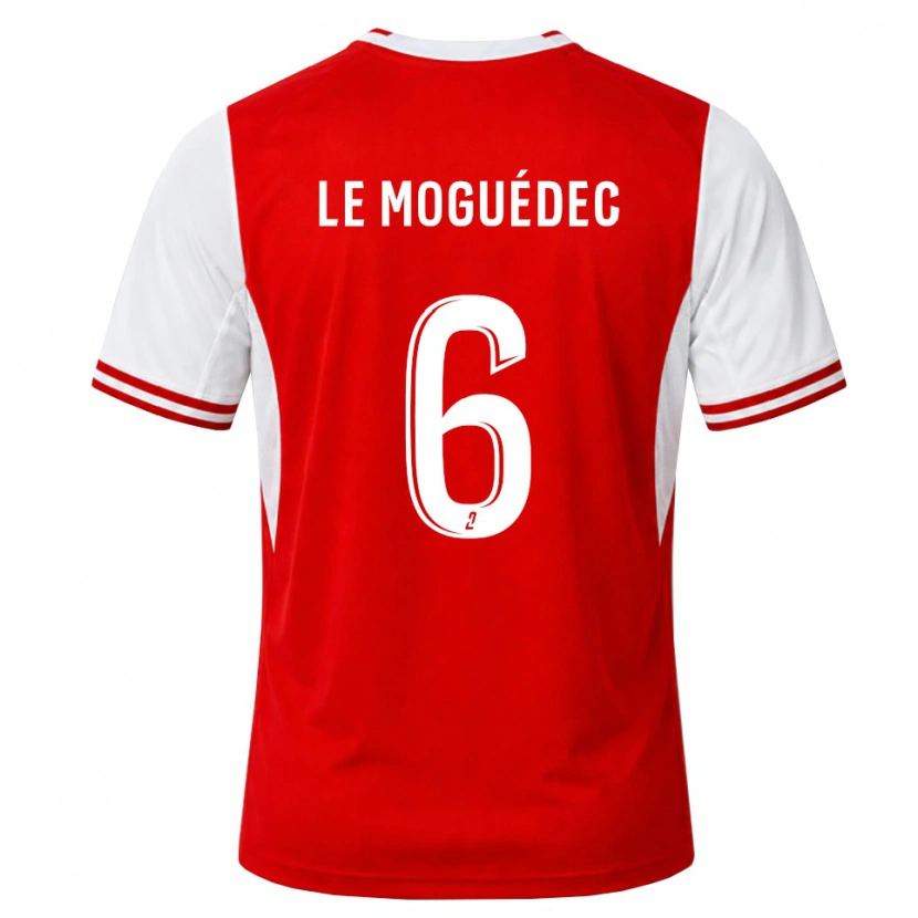 DanxenメンズAnaële Le Moguédec#6赤 白ホームシャツ2026/27ジャージーユニフォーム