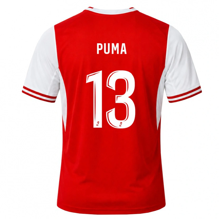 DanxenメンズIsaac Puma#13赤 白ホームシャツ2026/27ジャージーユニフォーム