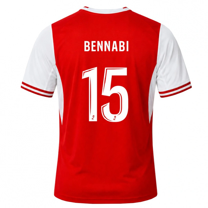 DanxenメンズRayan Bennabi#15赤 白ホームシャツ2026/27ジャージーユニフォーム