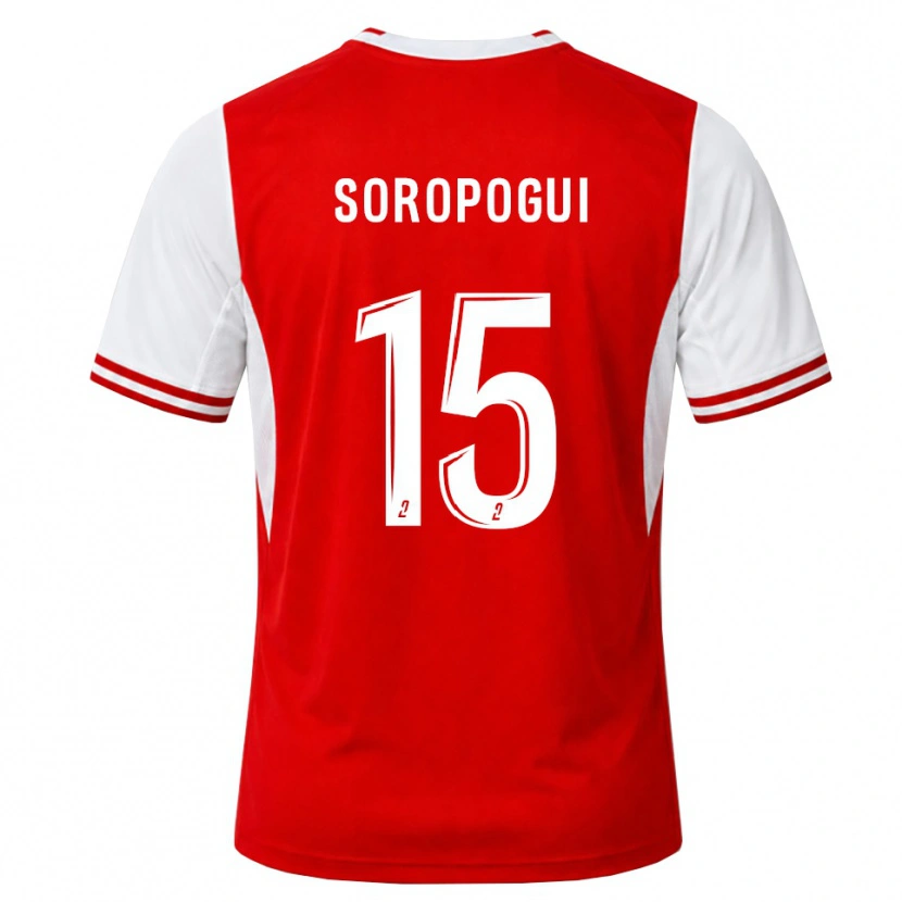 DanxenメンズYanis Soropogui#15赤 白ホームシャツ2026/27ジャージーユニフォーム