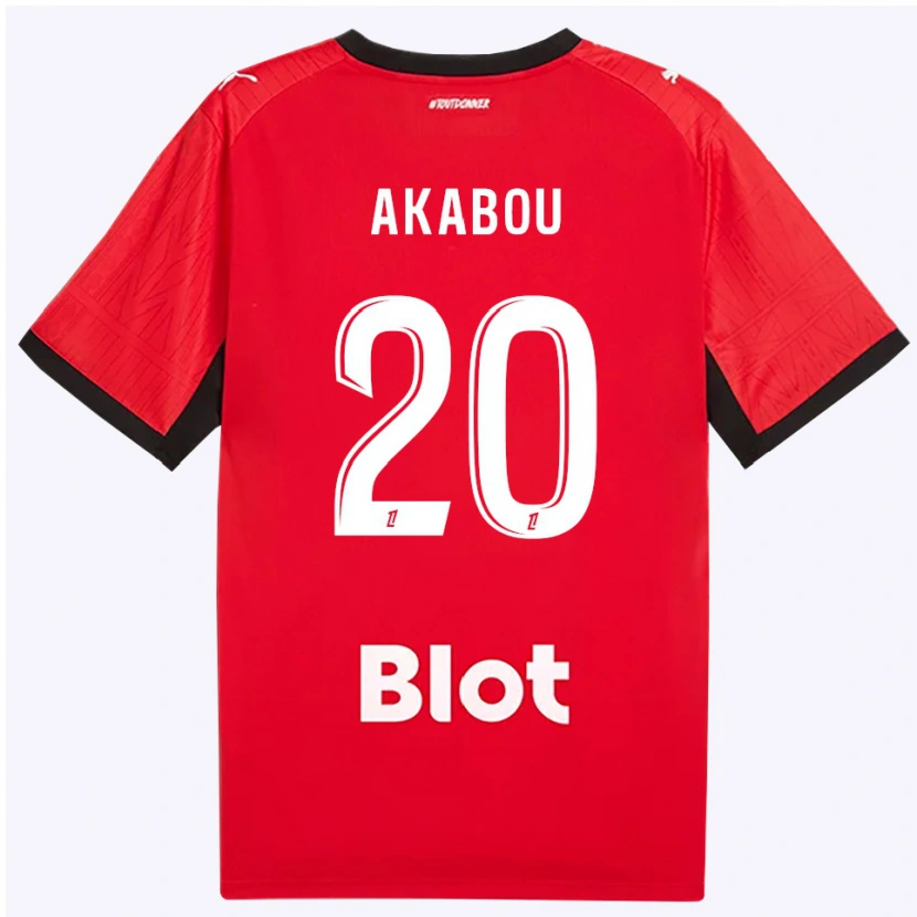 DanxenメンズAyoub Akabou#20赤 黒 白ホームシャツ2026/27ジャージーユニフォーム