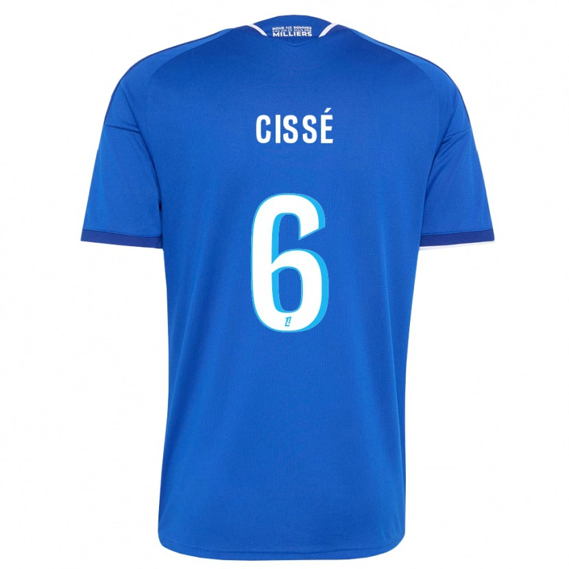 DanxenメンズAmadou Cissé#6ロイヤルブルー 白ホームシャツ2026/27ジャージーユニフォーム
