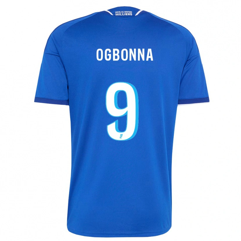 DanxenメンズStanley Ogbonna#9ロイヤルブルー 白ホームシャツ2026/27ジャージーユニフォーム