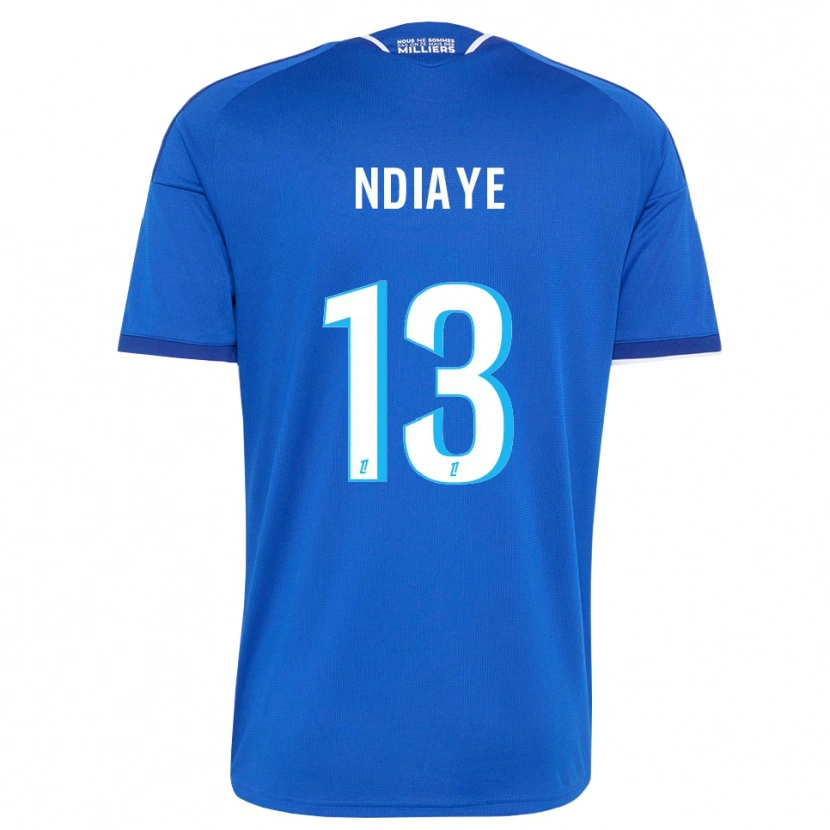 DanxenメンズSerigne Ndiaye#13ロイヤルブルー 白ホームシャツ2026/27ジャージーユニフォーム