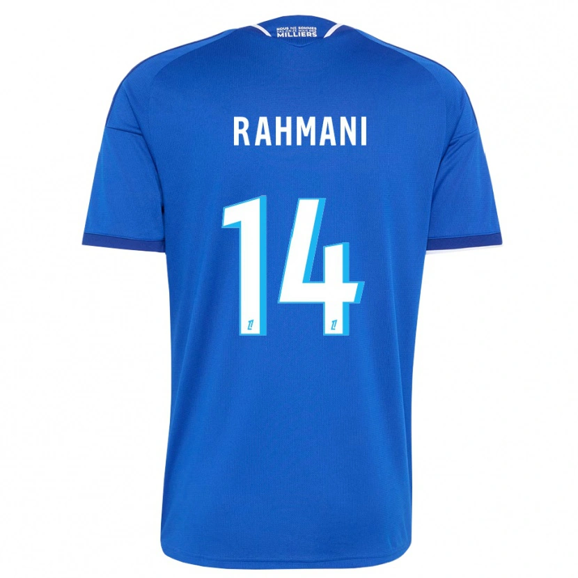 DanxenメンズNessim Rahmani#14ロイヤルブルー 白ホームシャツ2026/27ジャージーユニフォーム