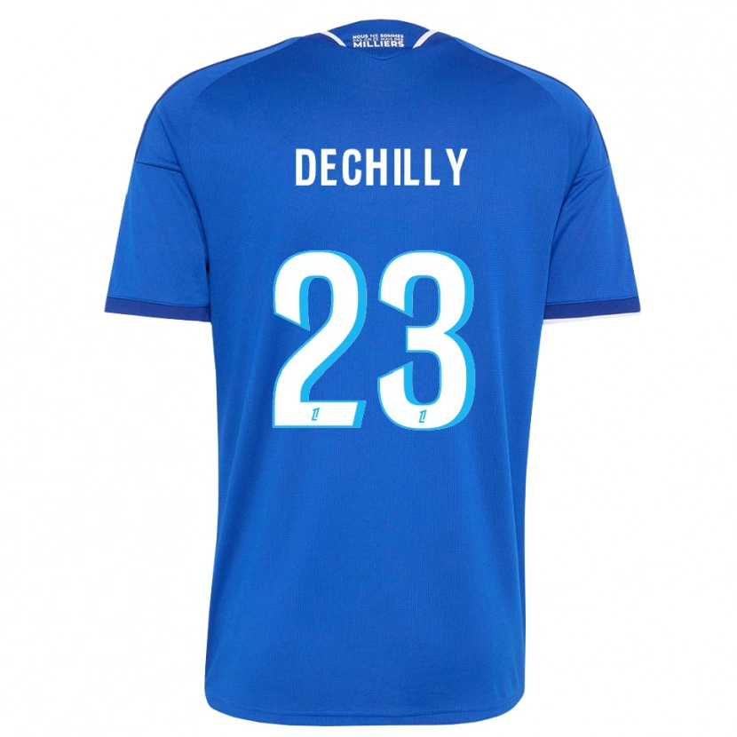DanxenメンズPauline Dechilly#23ロイヤルブルー 白ホームシャツ2026/27ジャージーユニフォーム