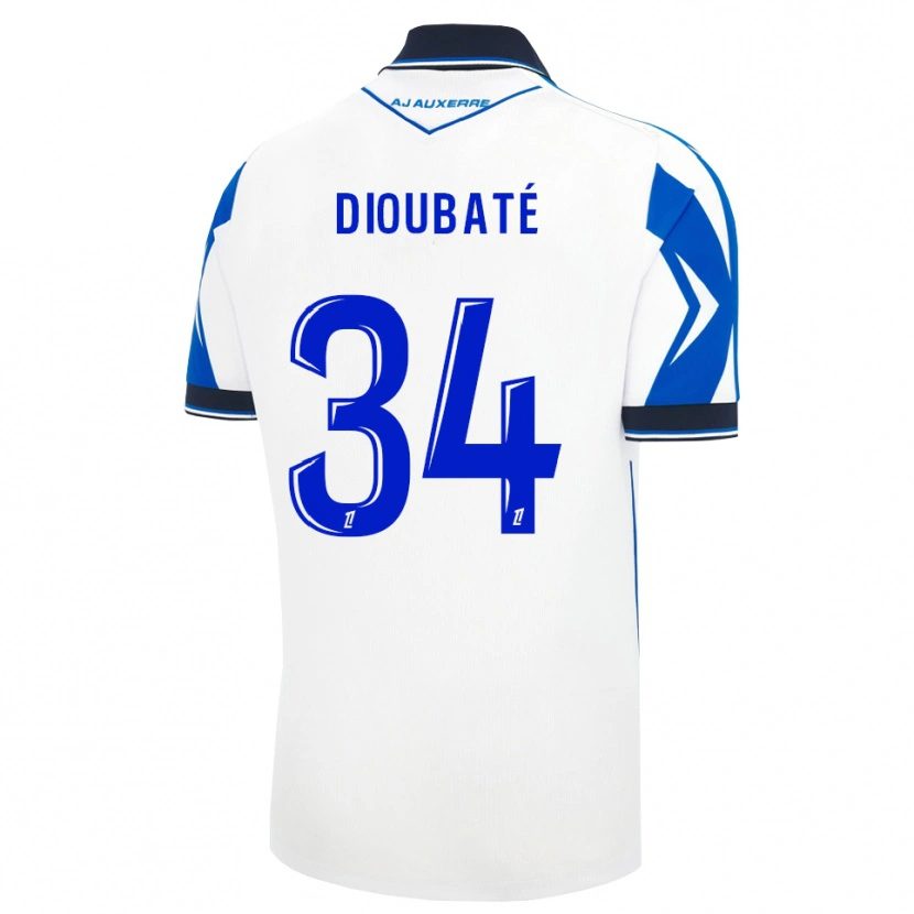 DanxenメンズLamfia Dioubaté#34黒 白 青ホームシャツ2026/27ジャージーユニフォーム
