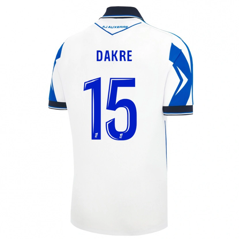 DanxenメンズValentin Dakre#15黒 白 青ホームシャツ2026/27ジャージーユニフォーム