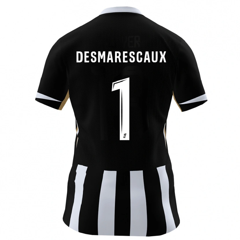 DanxenメンズÉmile Desmarescaux#1黒 青ホームシャツ2026/27ジャージーユニフォーム