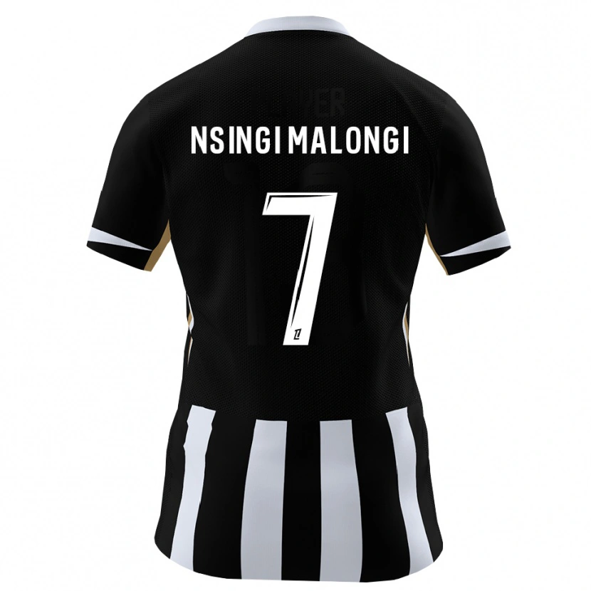 DanxenメンズRodrigue Nsingi Malongi#7黒 青ホームシャツ2026/27ジャージーユニフォーム