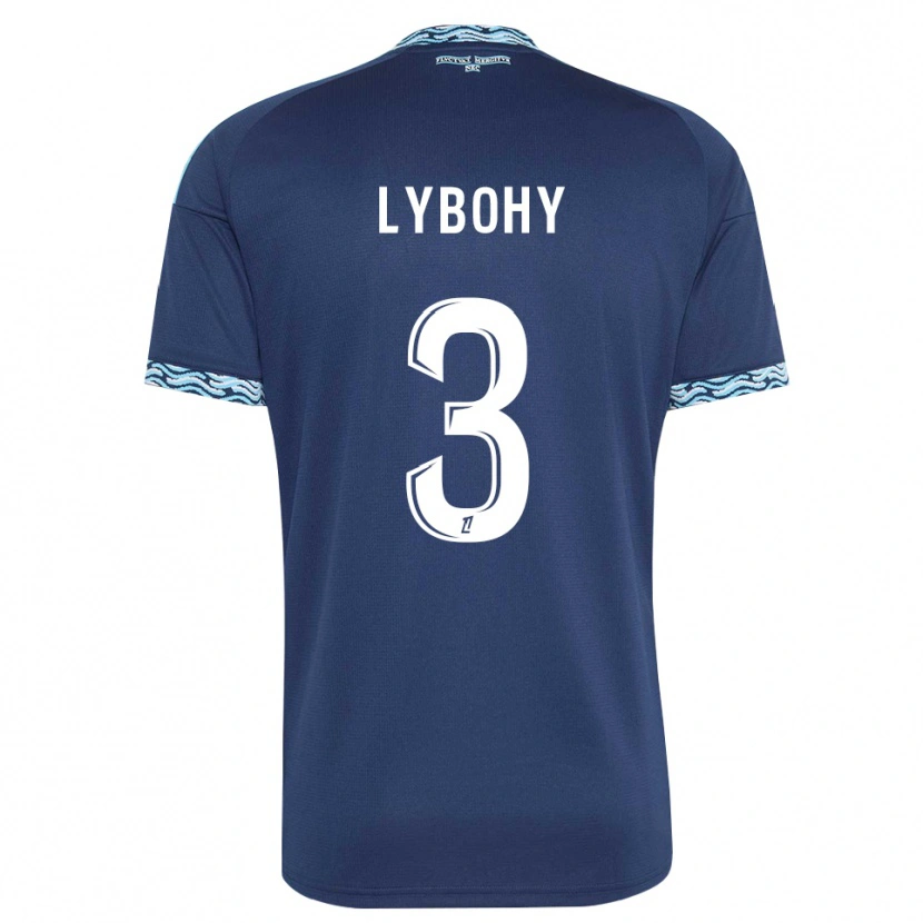 DanxenメンズKyliann Lybohy#3スティールブルー 白ホームシャツ2026/27ジャージーユニフォーム