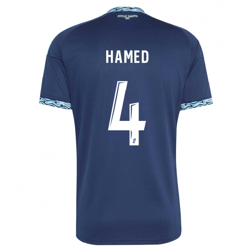 DanxenメンズNoah Hamed#4スティールブルー 白ホームシャツ2026/27ジャージーユニフォーム