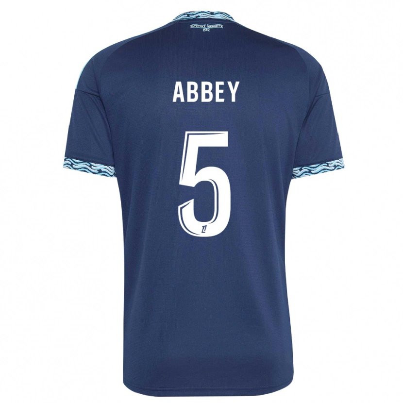 DanxenメンズEmmanuel Abbey#5スティールブルー 白ホームシャツ2026/27ジャージーユニフォーム