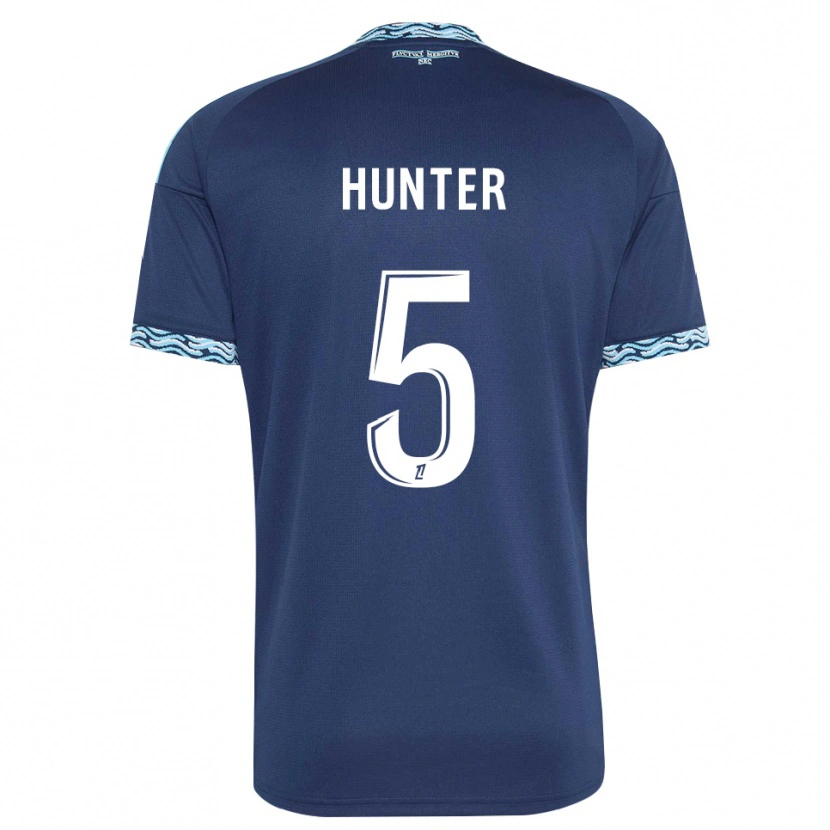 DanxenメンズSarah Hunter#5スティールブルー 白ホームシャツ2026/27ジャージーユニフォーム