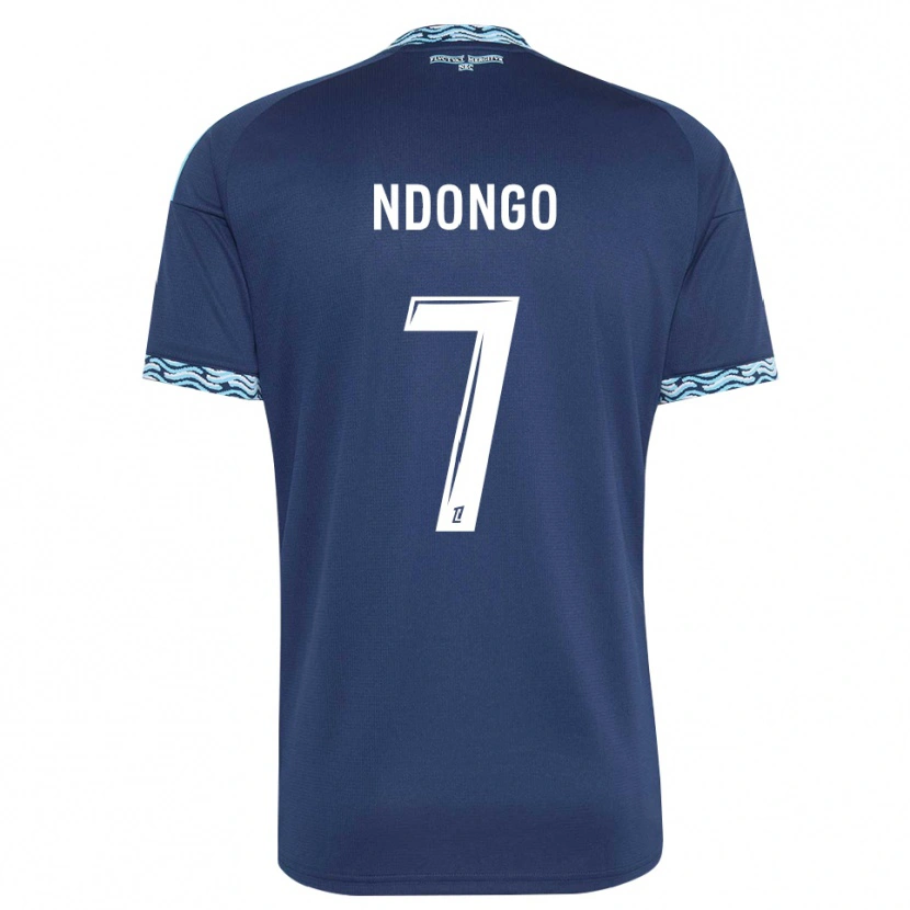 DanxenメンズSidy Ndongo#7スティールブルー 白ホームシャツ2026/27ジャージーユニフォーム