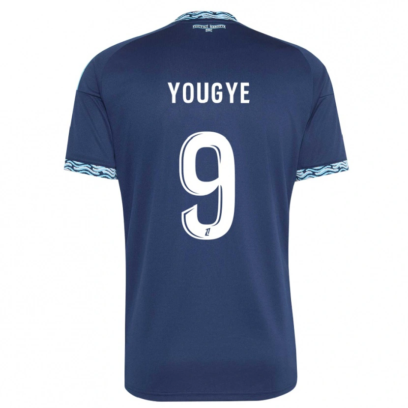 DanxenメンズJoshua Yougye#9スティールブルー 白ホームシャツ2026/27ジャージーユニフォーム