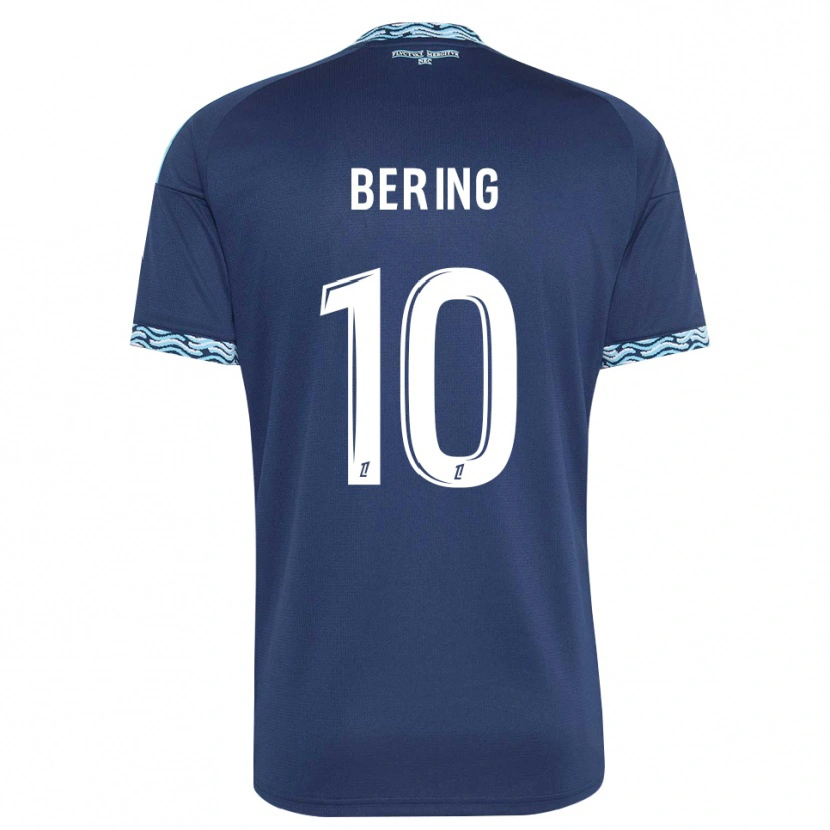 DanxenメンズAymerick Bering#10スティールブルー 白ホームシャツ2026/27ジャージーユニフォーム