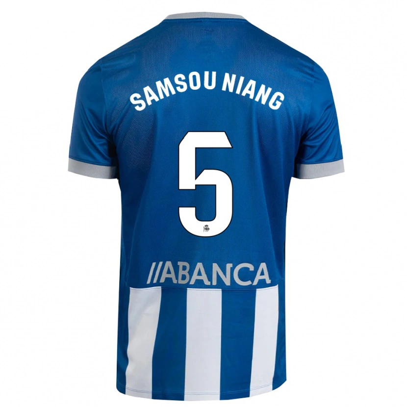 DanxenメンズPapa Samsou Niang#5青 グレー 白ホームシャツ2026/27ジャージーユニフォーム