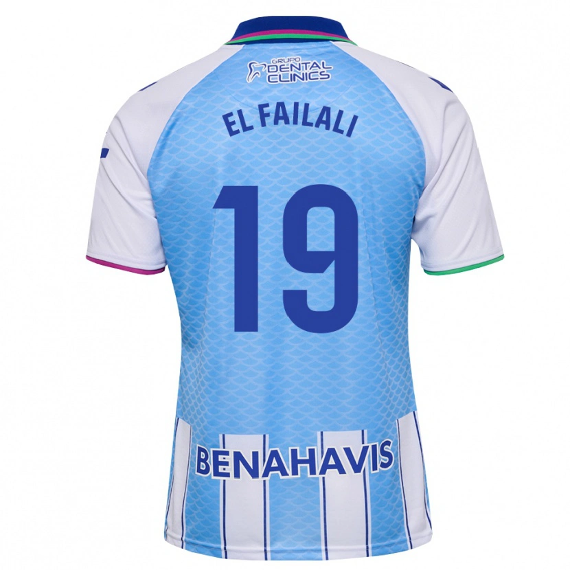 DanxenメンズAlí El Failali#19ディープスカイブルー 白ホームシャツ2026/27ジャージーユニフォーム