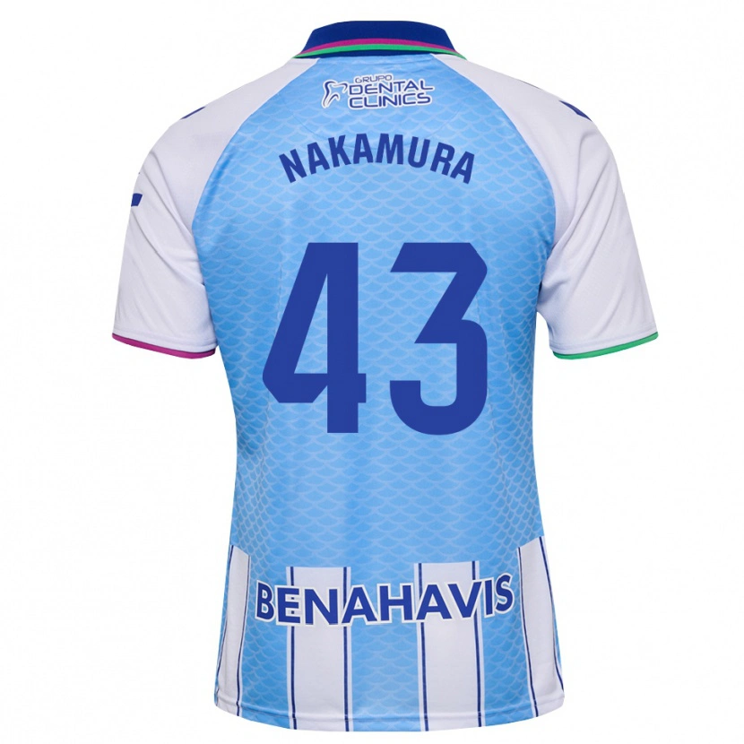 DanxenメンズMare Nakamura#43ディープスカイブルー 白ホームシャツ2026/27ジャージーユニフォーム