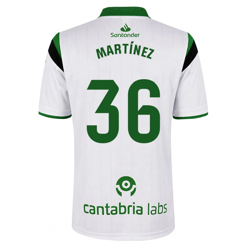 DanxenメンズSergio Martínez#36白 緑 黒ホームシャツ2026/27ジャージーユニフォーム