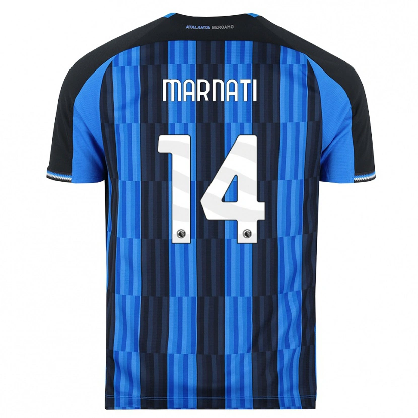 DanxenメンズSebastiano Marnati#14ブルー ブラック レッドホームシャツ2026/27ジャージーユニフォーム
