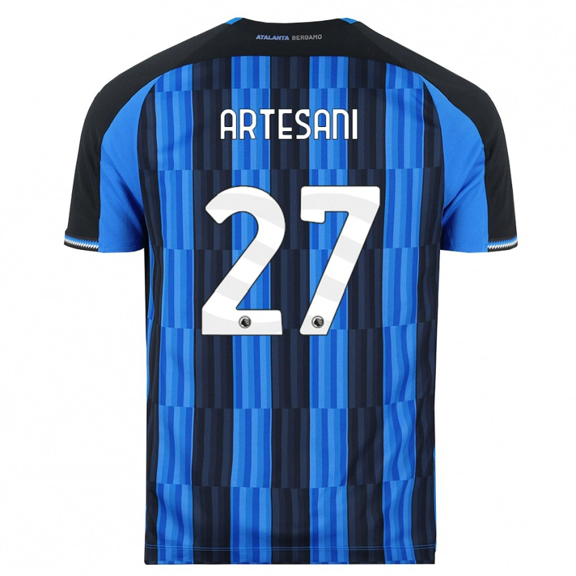 DanxenメンズNicolò Artesani#27ブルー ブラック レッドホームシャツ2026/27ジャージーユニフォーム