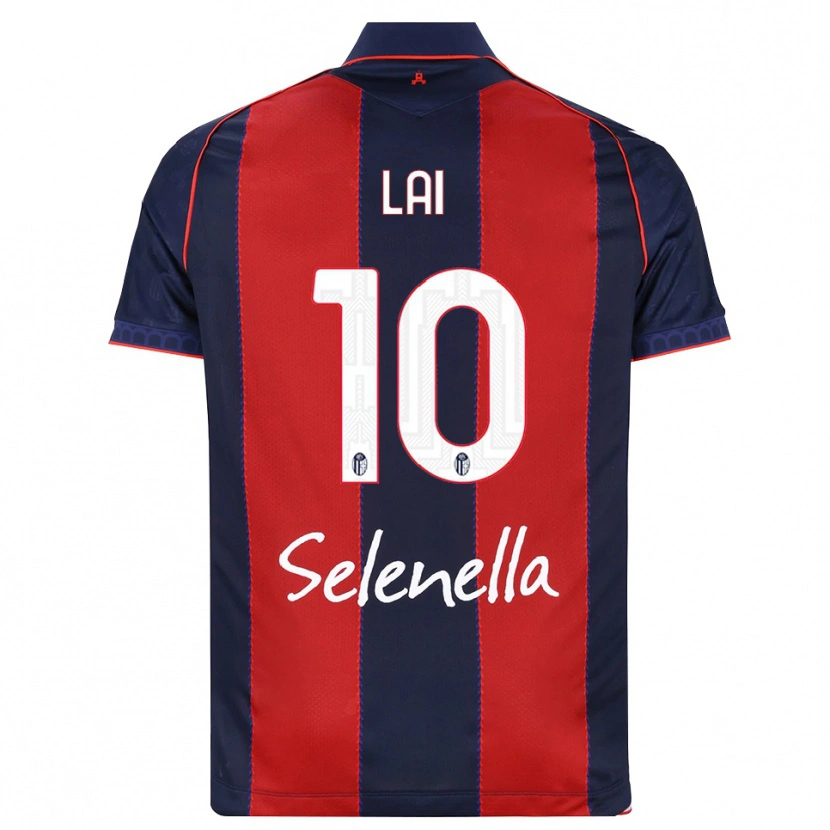 DanxenメンズLuca Lai#10ロイヤルブルー レッド ホワイトホームシャツ2026/27ジャージーユニフォーム