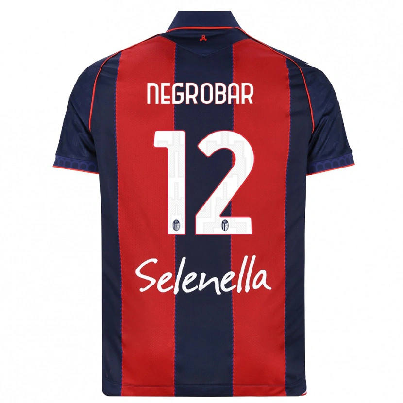 DanxenメンズLucas Negrobar#12ロイヤルブルー レッド ホワイトホームシャツ2026/27ジャージーユニフォーム