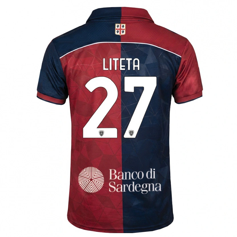 DanxenメンズJoseph Liteta#27バーガンディ ロイヤルブルーホームシャツ2026/27ジャージーユニフォーム