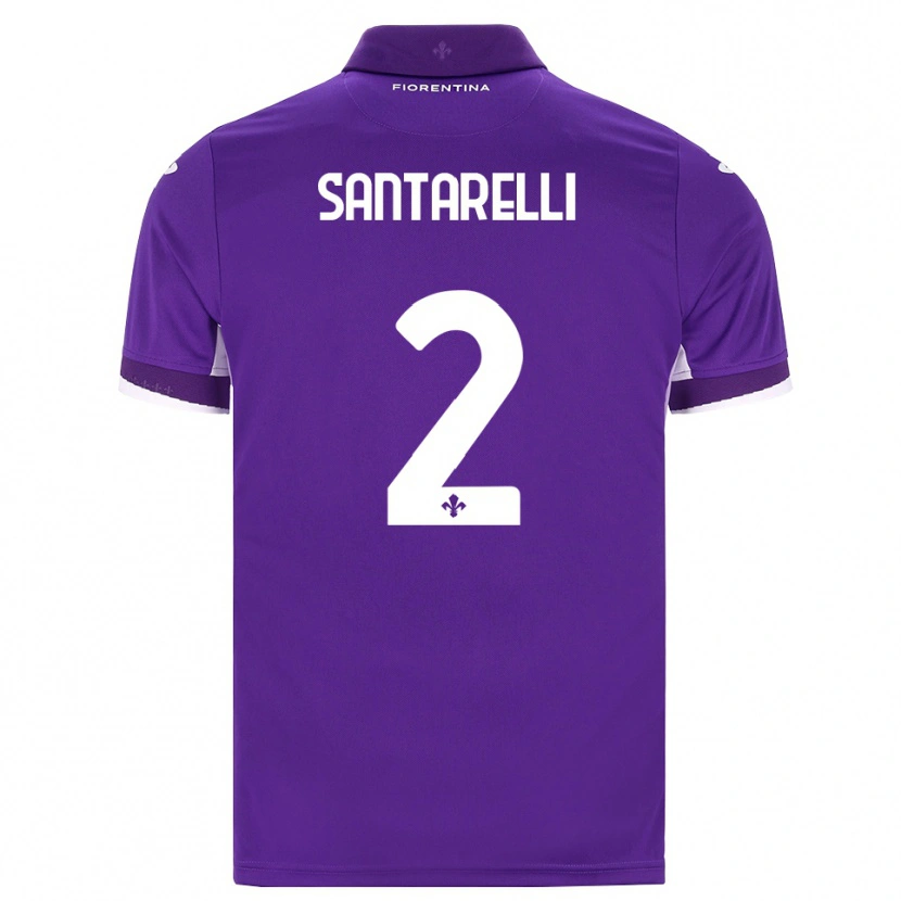 DanxenメンズAndrea Santarelli#2パープル ホワイト ピンクホームシャツ2026/27ジャージーユニフォーム
