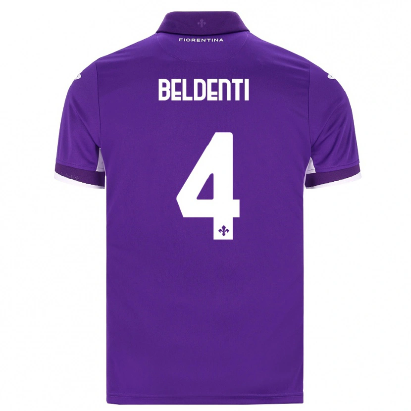 DanxenメンズSamuel Beldenti#4パープル ホワイト ピンクホームシャツ2026/27ジャージーユニフォーム