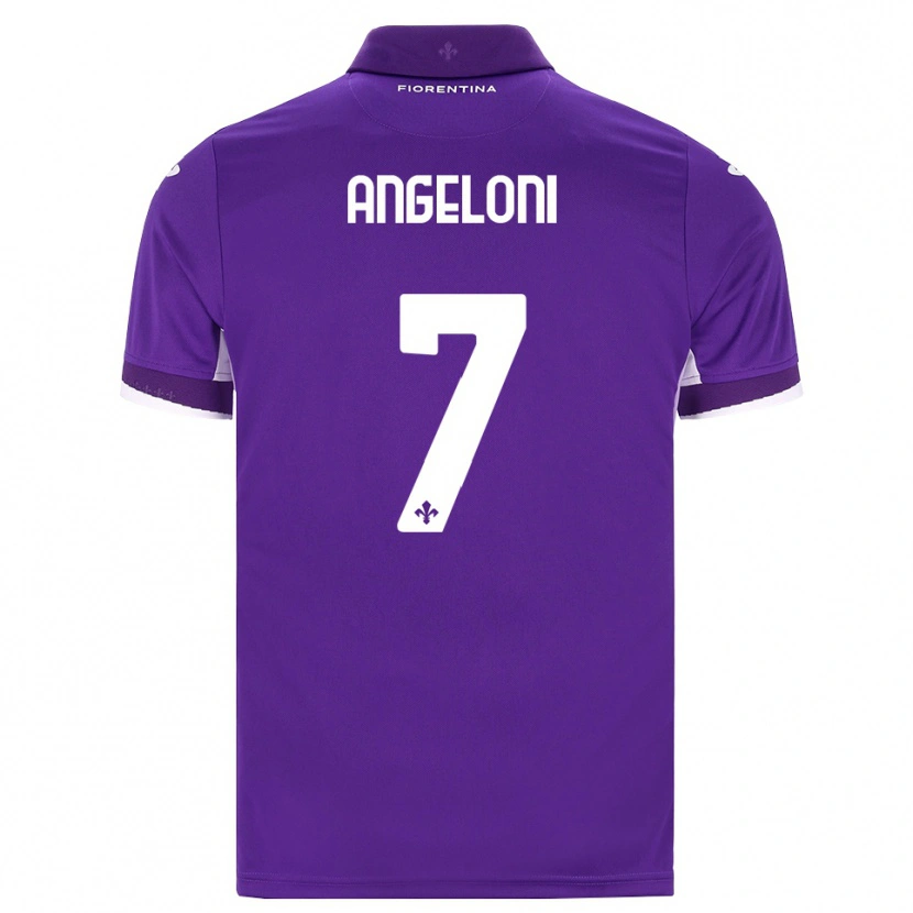 DanxenメンズAlberto Angeloni#7パープル ホワイト ピンクホームシャツ2026/27ジャージーユニフォーム