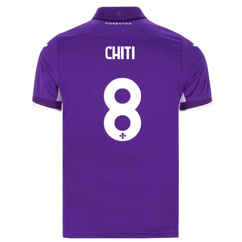 DanxenメンズAlessio Chiti#8パープル ホワイト ピンクホームシャツ2026/27ジャージーユニフォーム