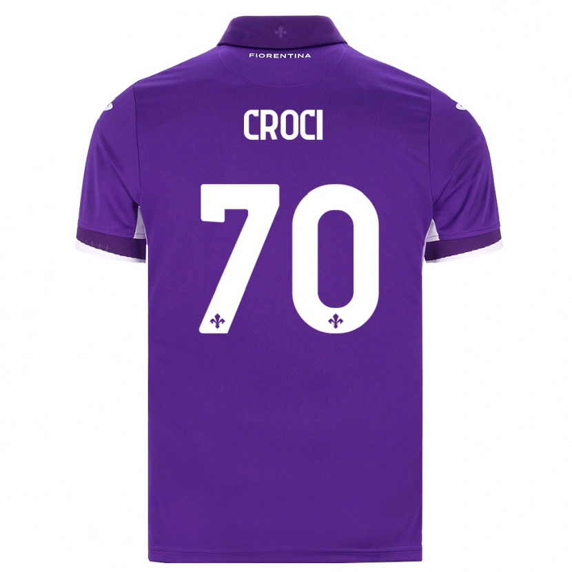DanxenメンズFederico Croci#70パープル ホワイト ピンクホームシャツ2026/27ジャージーユニフォーム