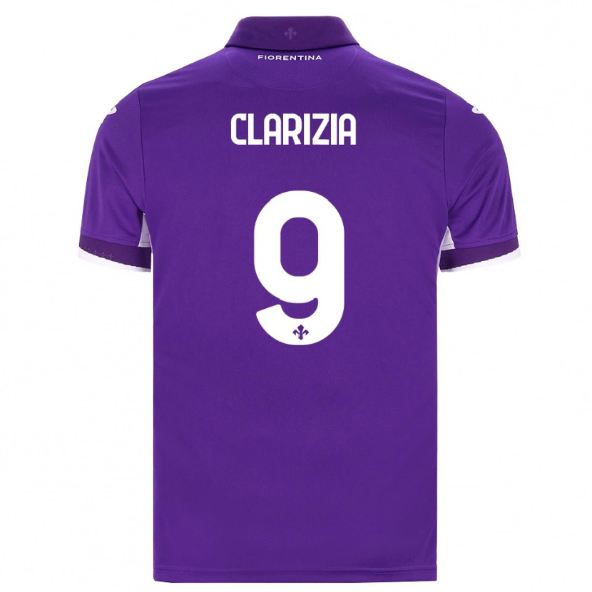 DanxenメンズLeonardo Clarizia#9パープル ホワイト ピンクホームシャツ2026/27ジャージーユニフォーム