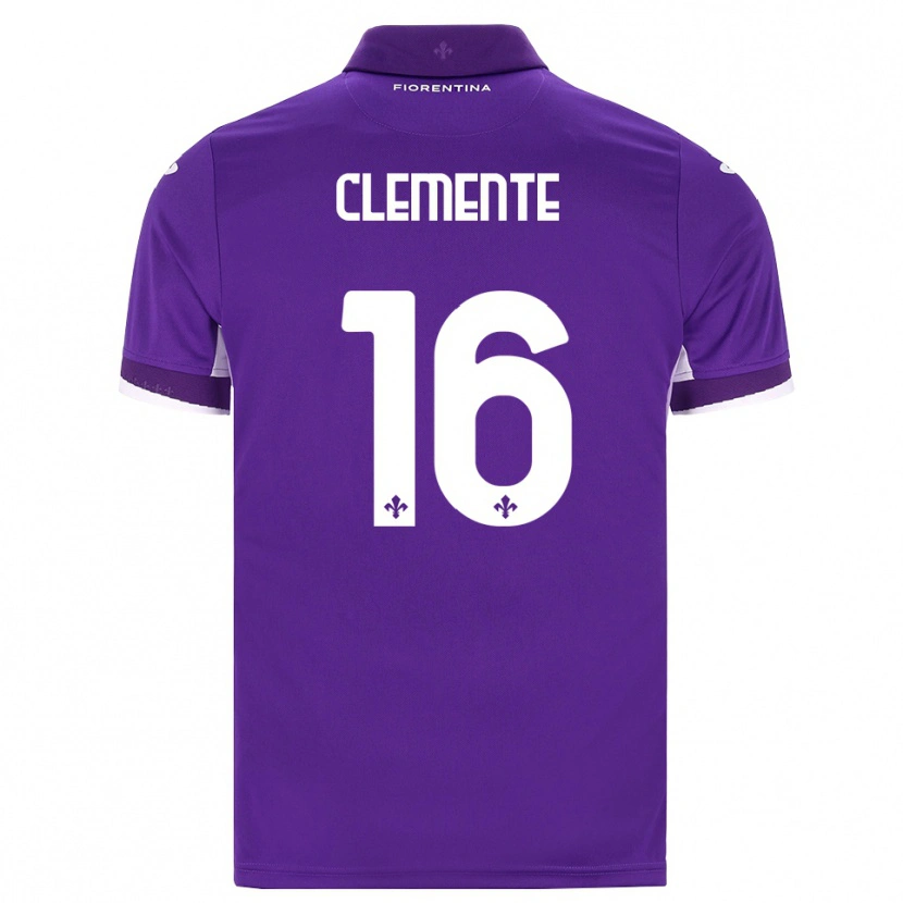 DanxenメンズRaffaele Clemente#16パープル ホワイト ピンクホームシャツ2026/27ジャージーユニフォーム