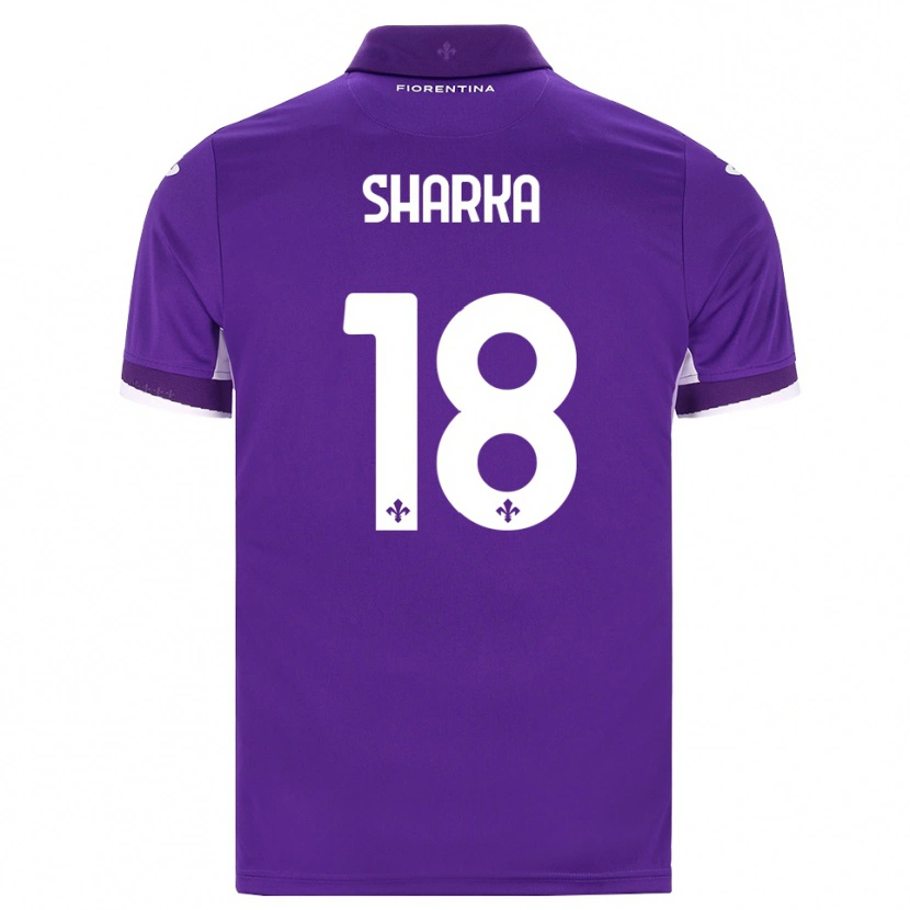 DanxenメンズGentjan Sharka#18パープル ホワイト ピンクホームシャツ2026/27ジャージーユニフォーム
