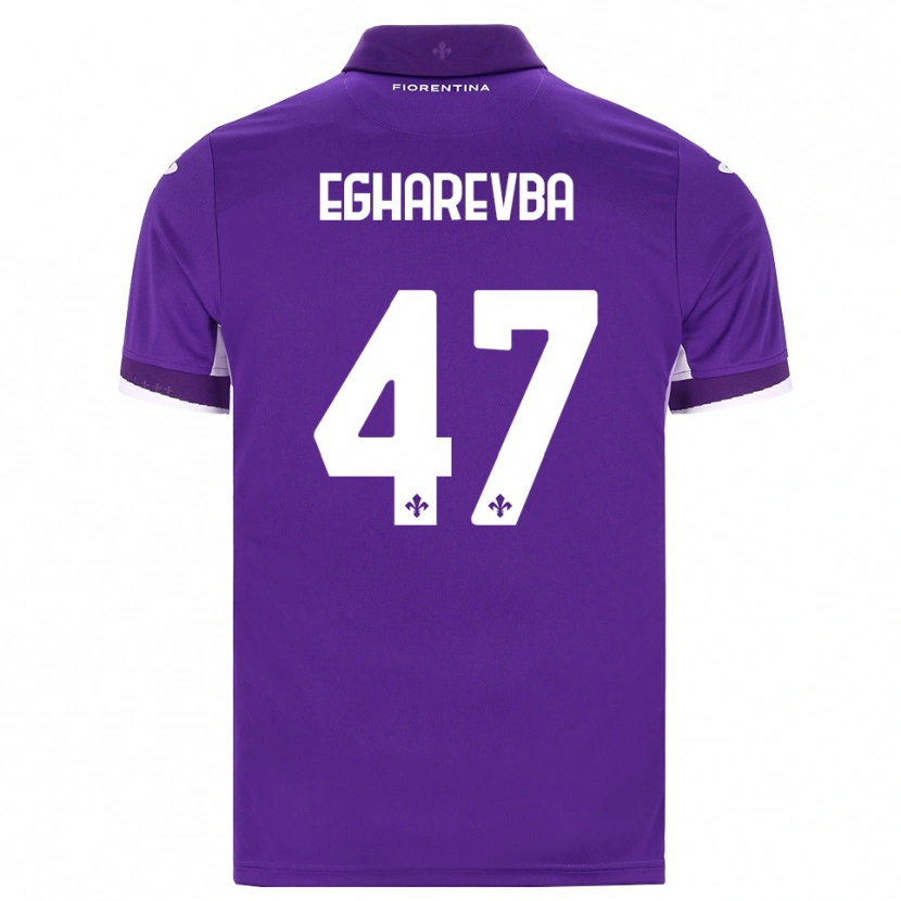 DanxenメンズFortune Egharevba#47パープル ホワイト ピンクホームシャツ2026/27ジャージーユニフォーム