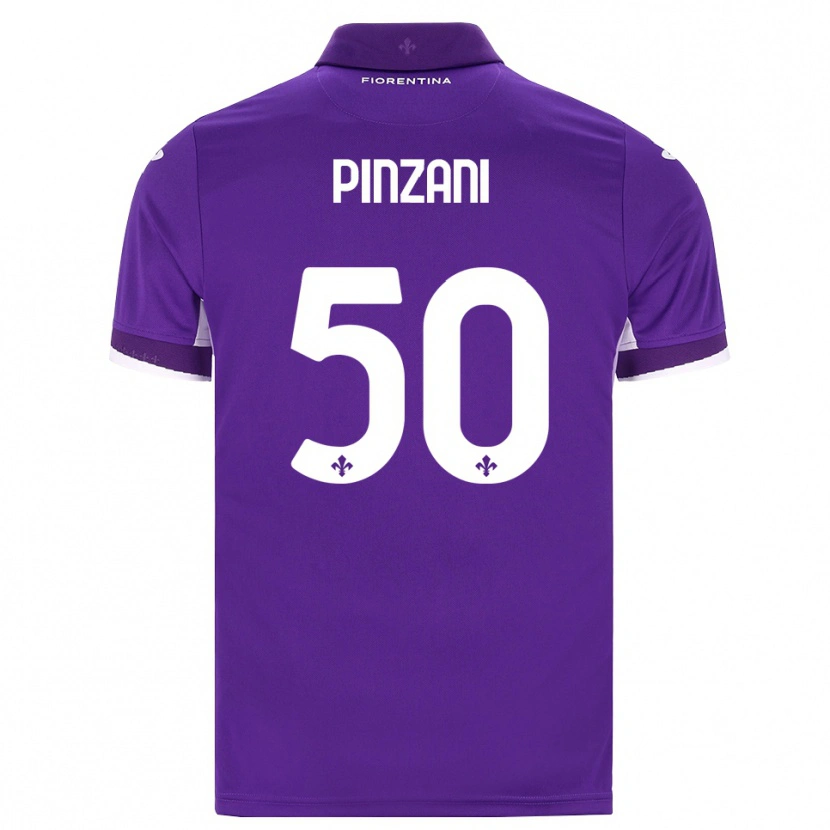 DanxenメンズLorenzo Pinzani#50パープル ホワイト ピンクホームシャツ2026/27ジャージーユニフォーム