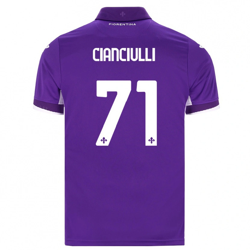 DanxenメンズSalvatore Cianciulli#71パープル ホワイト ピンクホームシャツ2026/27ジャージーユニフォーム