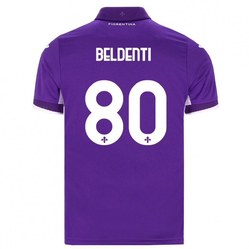 DanxenメンズDennis Beldenti#80パープル ホワイト ピンクホームシャツ2026/27ジャージーユニフォーム
