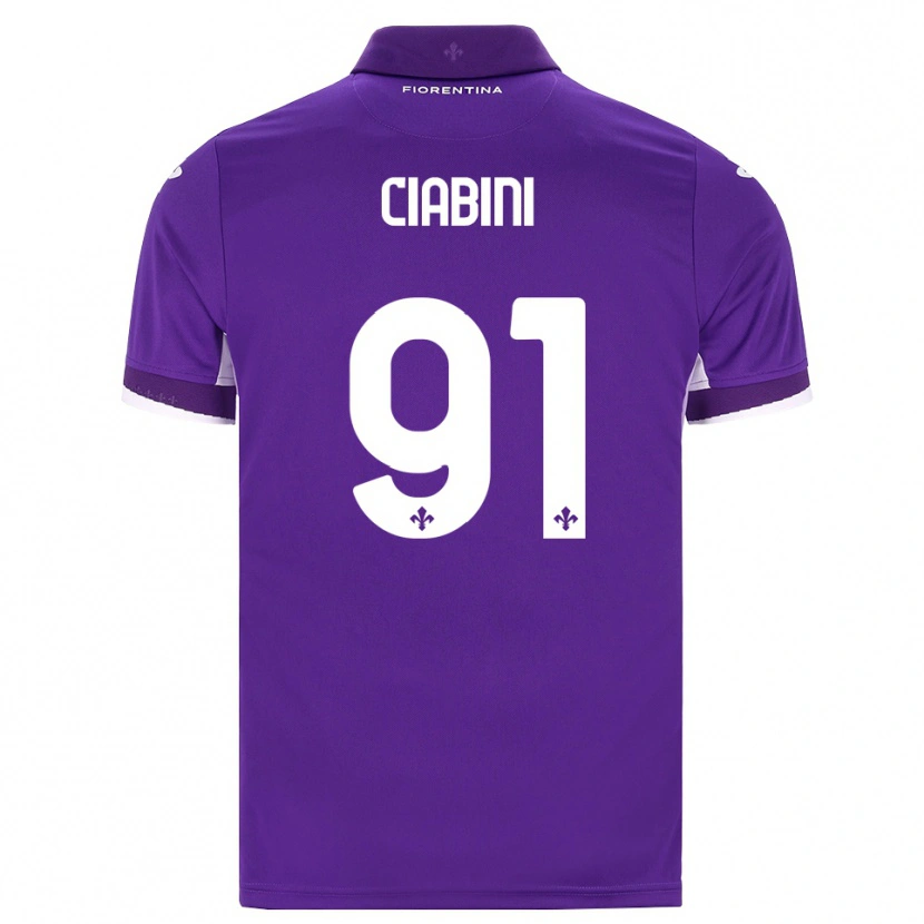 DanxenメンズGiulia Ciabini#91パープル ホワイト ピンクホームシャツ2026/27ジャージーユニフォーム